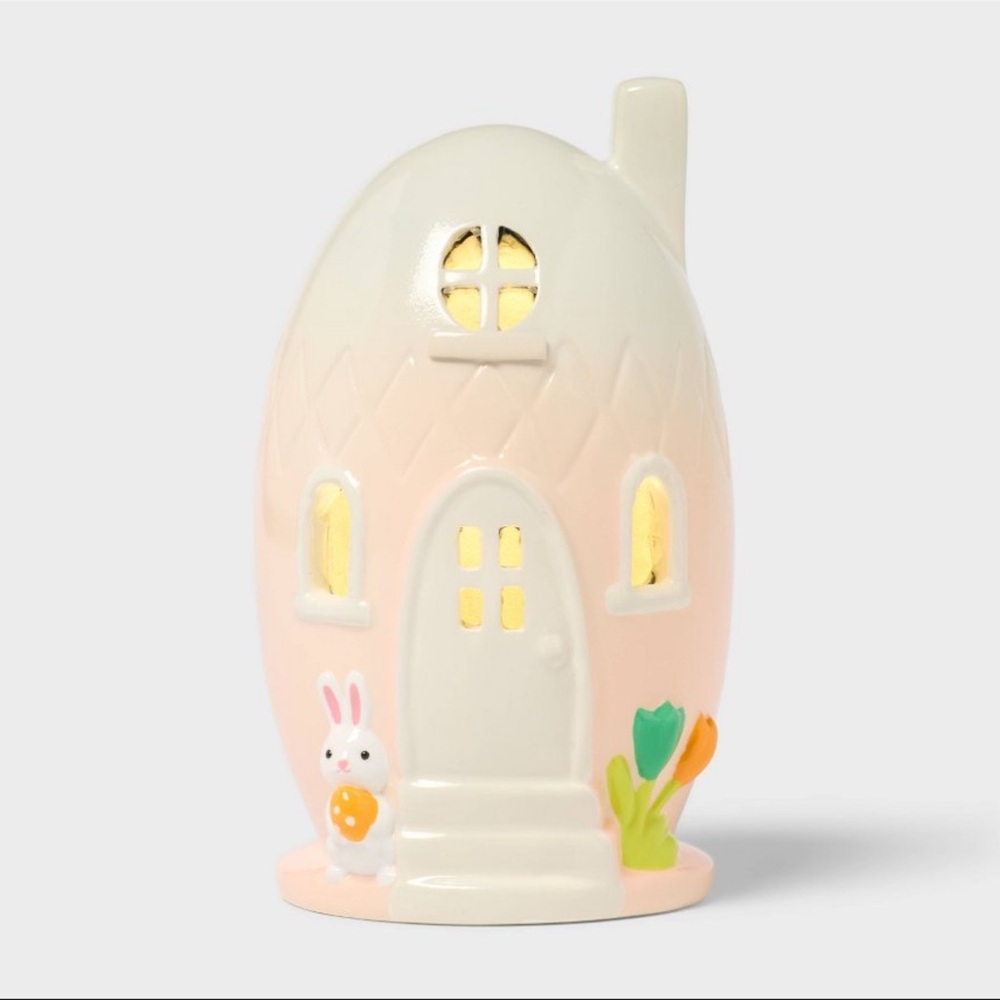 New Target Spritz Lit Polyresin Easter Egg Shaped House Lamp Spring 2026